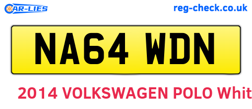NA64WDN are the vehicle registration plates.