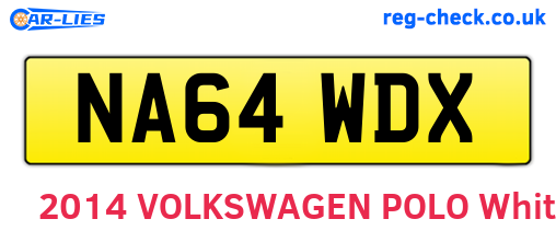 NA64WDX are the vehicle registration plates.