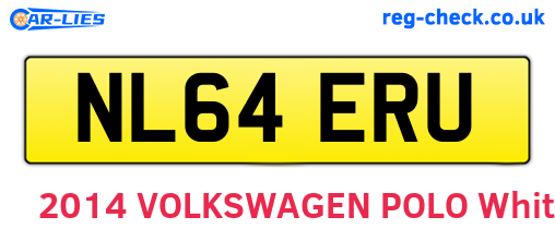 NL64ERU are the vehicle registration plates.