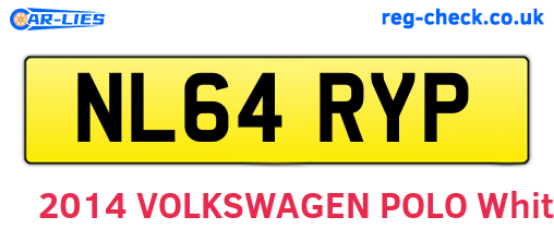 NL64RYP are the vehicle registration plates.