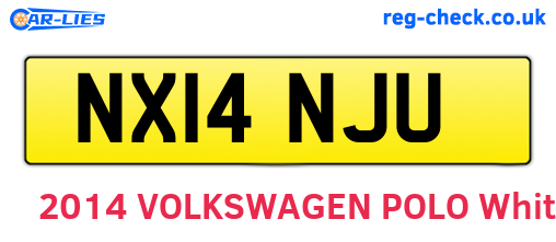 NX14NJU are the vehicle registration plates.
