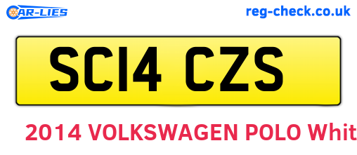 SC14CZS are the vehicle registration plates.
