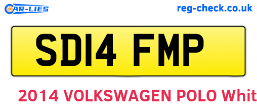 SD14FMP are the vehicle registration plates.