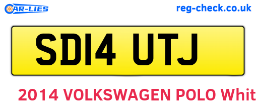 SD14UTJ are the vehicle registration plates.