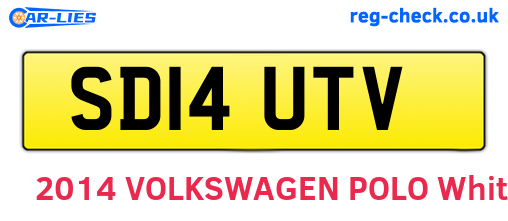 SD14UTV are the vehicle registration plates.