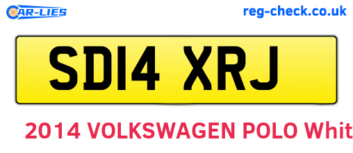 SD14XRJ are the vehicle registration plates.