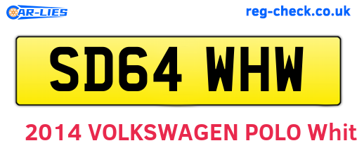 SD64WHW are the vehicle registration plates.