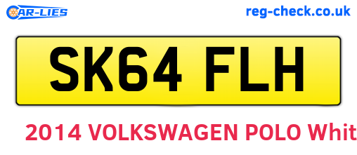 SK64FLH are the vehicle registration plates.