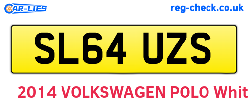SL64UZS are the vehicle registration plates.