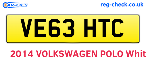 VE63HTC are the vehicle registration plates.