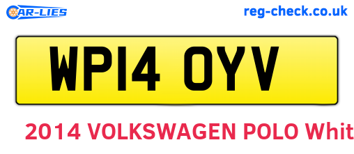 WP14OYV are the vehicle registration plates.