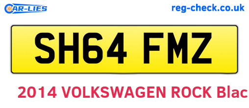 SH64FMZ are the vehicle registration plates.