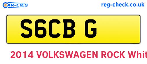 S6CBG are the vehicle registration plates.