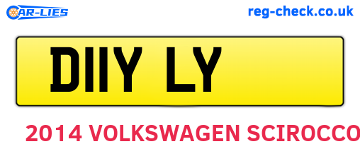 D11YLY are the vehicle registration plates.