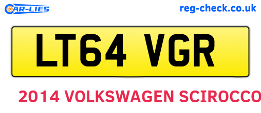 LT64VGR are the vehicle registration plates.