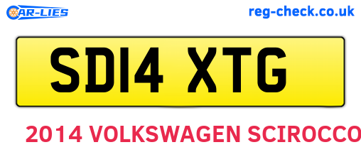 SD14XTG are the vehicle registration plates.