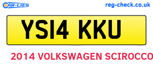 YS14KKU are the vehicle registration plates.