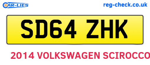 SD64ZHK are the vehicle registration plates.