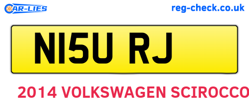 N15URJ are the vehicle registration plates.