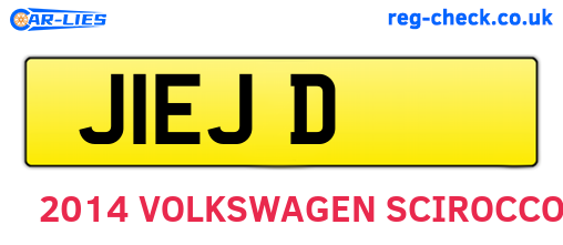 J1EJD are the vehicle registration plates.