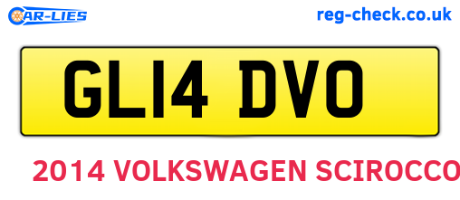 GL14DVO are the vehicle registration plates.