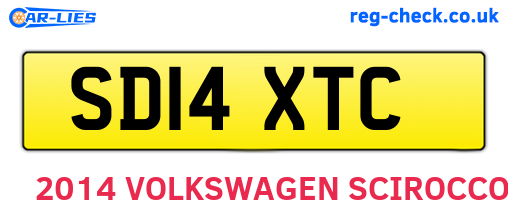 SD14XTC are the vehicle registration plates.