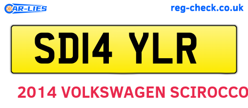 SD14YLR are the vehicle registration plates.