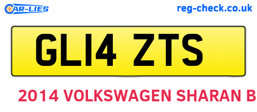 GL14ZTS are the vehicle registration plates.