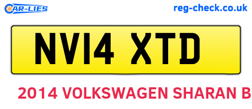 NV14XTD are the vehicle registration plates.