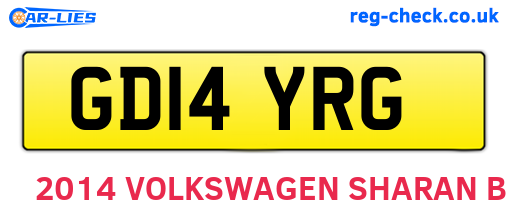 GD14YRG are the vehicle registration plates.