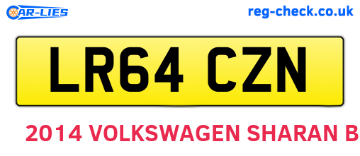 LR64CZN are the vehicle registration plates.
