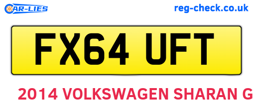 FX64UFT are the vehicle registration plates.