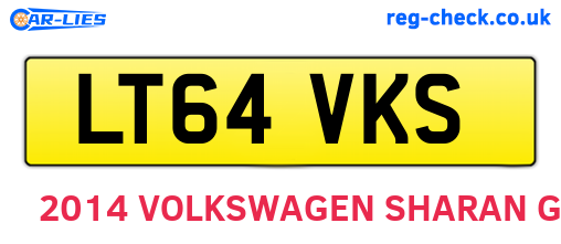 LT64VKS are the vehicle registration plates.