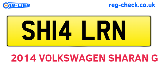 SH14LRN are the vehicle registration plates.