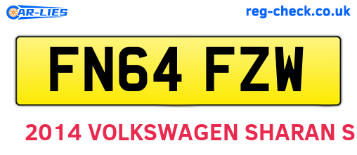 FN64FZW are the vehicle registration plates.
