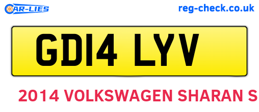 GD14LYV are the vehicle registration plates.
