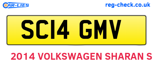 SC14GMV are the vehicle registration plates.