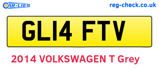 GL14FTV are the vehicle registration plates.