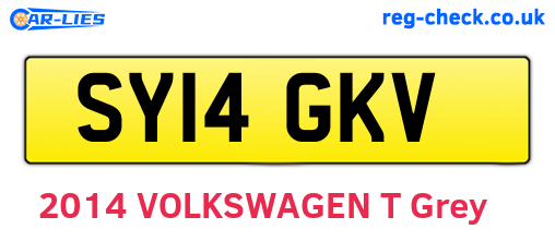 SY14GKV are the vehicle registration plates.