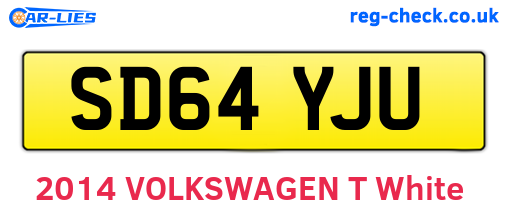 SD64YJU are the vehicle registration plates.