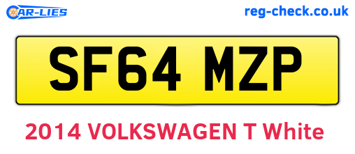 SF64MZP are the vehicle registration plates.