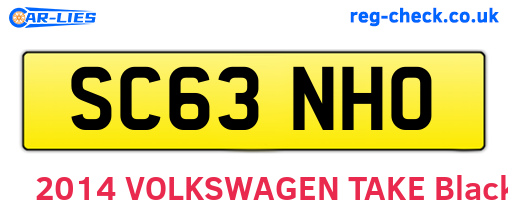 SC63NHO are the vehicle registration plates.
