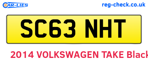 SC63NHT are the vehicle registration plates.