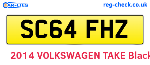 SC64FHZ are the vehicle registration plates.
