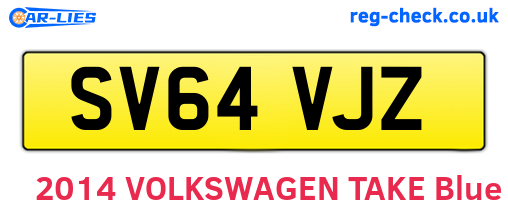 SV64VJZ are the vehicle registration plates.