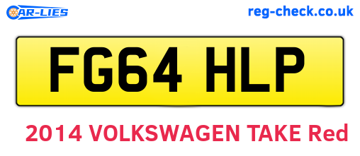 FG64HLP are the vehicle registration plates.