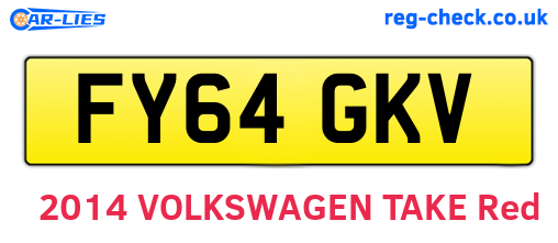 FY64GKV are the vehicle registration plates.