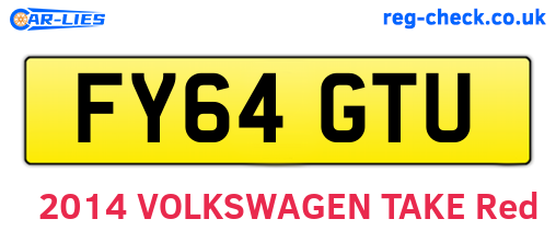 FY64GTU are the vehicle registration plates.