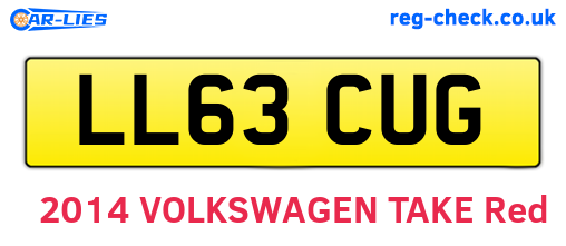 LL63CUG are the vehicle registration plates.
