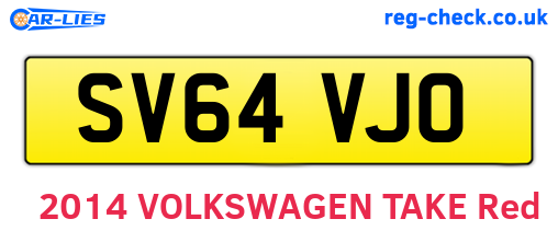 SV64VJO are the vehicle registration plates.